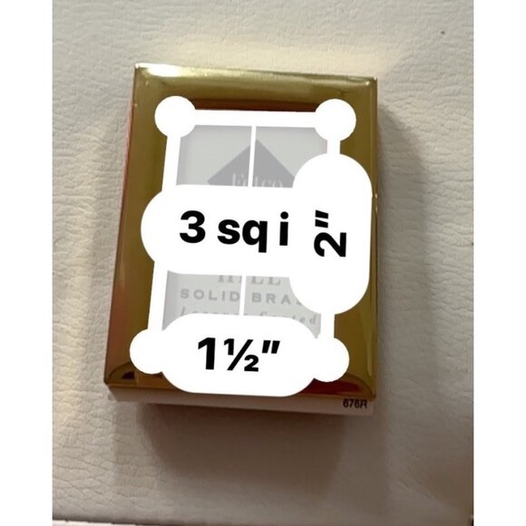 Beacon Hill Solid Brass Lacquer Coated Mini Photo Frames By Fetco - Picture 7 of 7